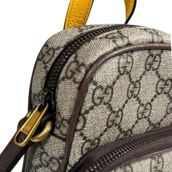 GUCCI Brown Canvas Shoulder Bag - Picture 7 of 8